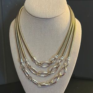 Silver-tone Multi-strand Necklace